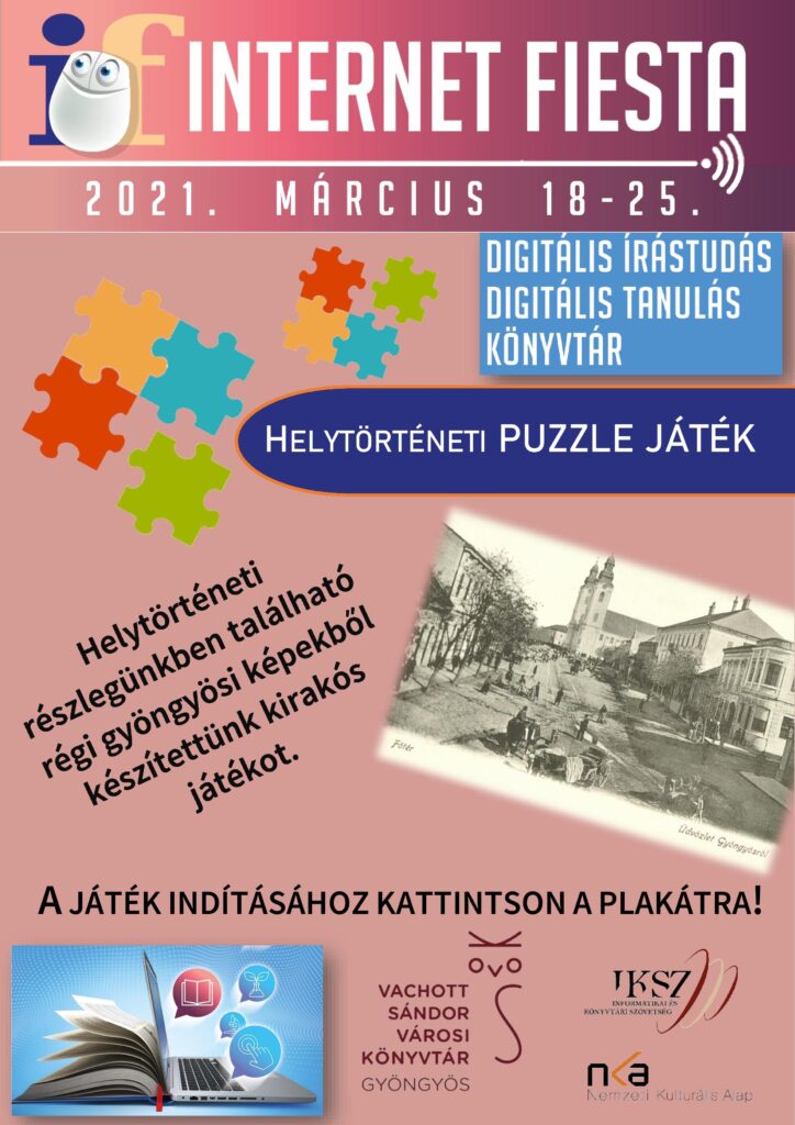 Helytörténeti Puzzle Internet fiesta plakát 2.